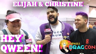 Elijah & Christine’s Drag Race S9 Predictions At DragCon 2017 On Hey Qween! Photo
