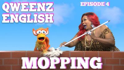 “Mopping” on QWEENZ ENGLISH Episode 4 Featuring ADAM JOSEPH, JONNY MCGOVERN, LADY RED and GRIFFIN THE GRIFFIN Photo