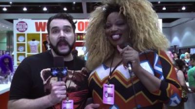 Hey Qween! Live at DragCon: Jonny and Lady Red at the World of Wonder booth Photo