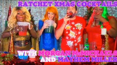 Hey Qween Holiday Highlight: Morgan McMichaels & Mayhem Miller’s Ratchet Holiday Cocktails Photo