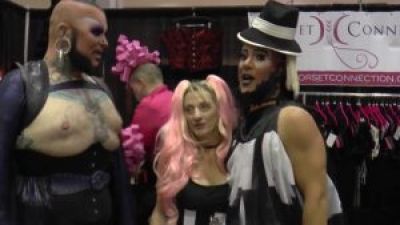 Corset Connection at DragCon with Roving Reporter Erickatoure Aviance Photo