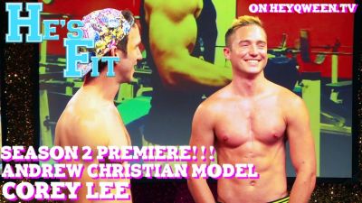 Andrew Christian Model Cory Lee on He’s Fit!: Shirtless Fitness & Muscle Exploitation Photo