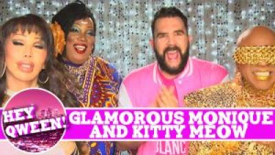 Glamorous Monique & Kitty Meow on Hey Qween! LEGENDS EDITION with Jonny McGovern! PROMO Photo