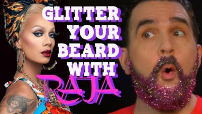 Hey Qween Holiday Highlight: Glitter Your Beard With RuPaul’s Drag Race Winner Raja Photo