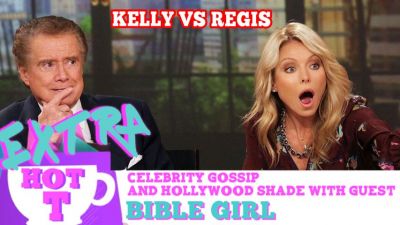 Kelly Ripa vs. Regis Philbin –Nasty Feud Exposed!: Extra Hot T with Bible Girl Photo