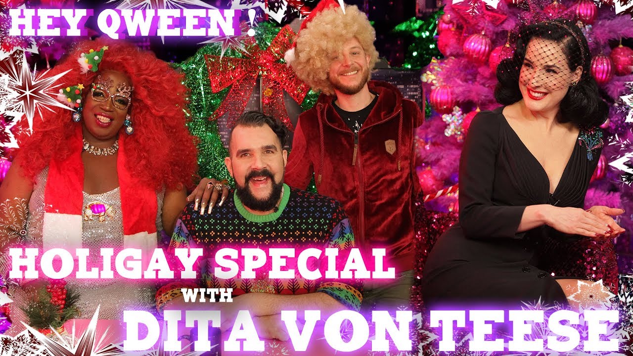 Dita Von Teese on the Hey Qween! HoliGay Special Cover