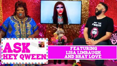 Lisa Limbaugh and Bray Love on Ask Hey Qween! with Jonny McGovern & Lady Red Couture! S1E6 Photo